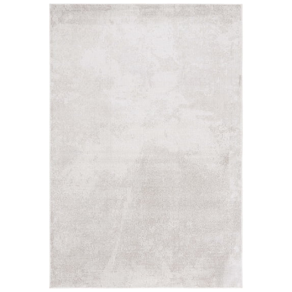 SAFAVIEH Hanna Janice Solid Area Rug, Taupe/Grey, 4' x 6'