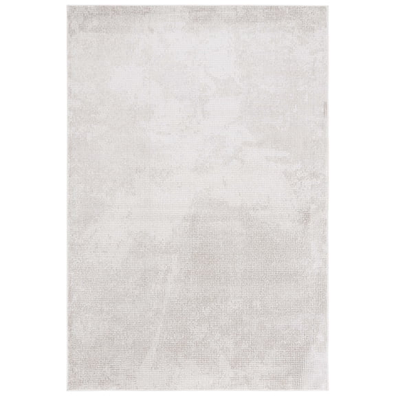 SAFAVIEH Hanna Janice Solid Area Rug, Taupe/Grey, 4' x 6'