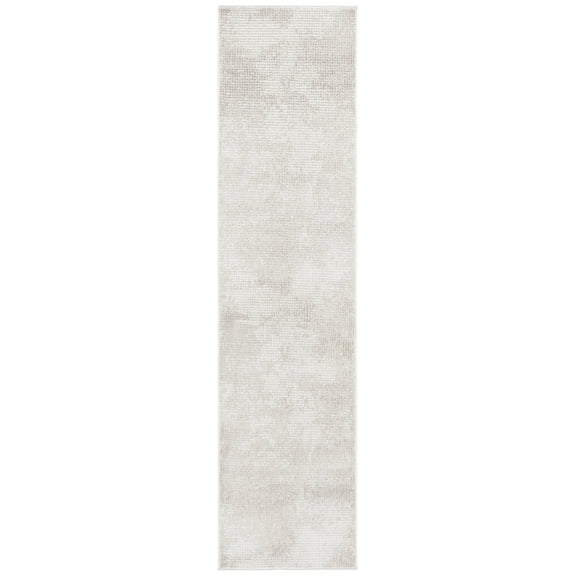 SAFAVIEH Hanna Janice Solid Runner Rug, Taupe/Grey, 2' x 8'