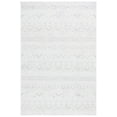 thumbnail image 1 of SAFAVIEH Hanna Jarred Striped Area Rug, Ivory/Light Grey, 5'3" x 7'6", 1 of 9