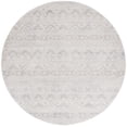 thumbnail image 1 of SAFAVIEH Hanna Jarred Striped Area Rug, Ivory/Light Grey, 6'7" x 6'7" Round, 1 of 9