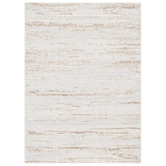 SAFAVIEH Hanna Lynna Abstract Area Rug, Grey Ivory/Beige, 8' x 10'