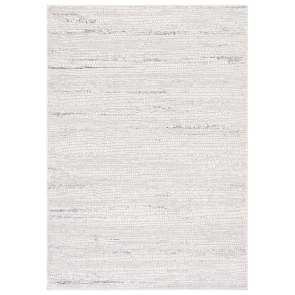SAFAVIEH Hanna Lynna Abstract Area Rug, Grey Ivory/Dark Grey, 8' x 10'