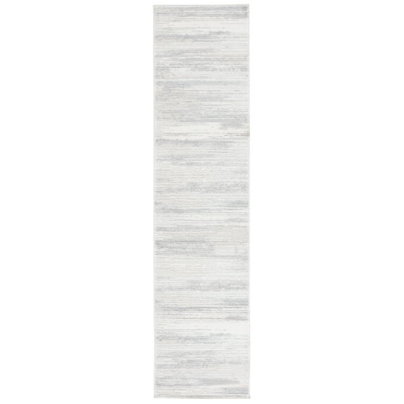 SAFAVIEH Hanna Lynna Abstract Runner Rug, Grey/Ivory, 2' x 8'
