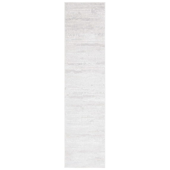 SAFAVIEH Hanna Lynna Abstract Runner Rug, Grey Ivory/Dark Grey, 2' x 8'