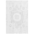 thumbnail image 1 of SAFAVIEH Hanna Lynna Diamond Area Rug, Ivory/Light Grey, 5'3" x 7'6", 1 of 11