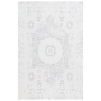 SAFAVIEH Hanna Lynna Diamond Area Rug, Ivory/Light Grey, 8' x 10'