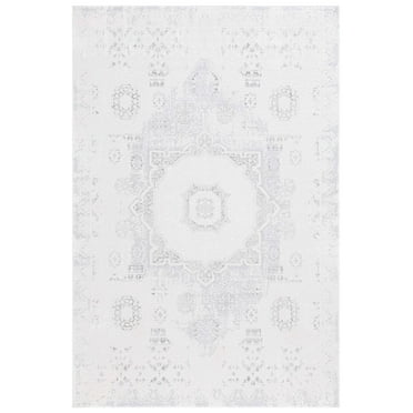 SAFAVIEH Hanna Lynna Diamond Area Rug, Ivory/Light Grey, 8' x 10'