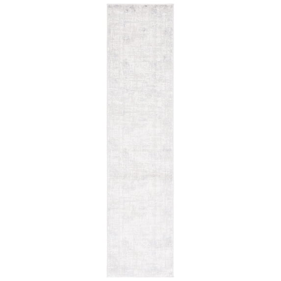 SAFAVIEH Hanna Lynna Distressed Runner Rug, Ivory Grey/Dark Grey, 2' x 8'