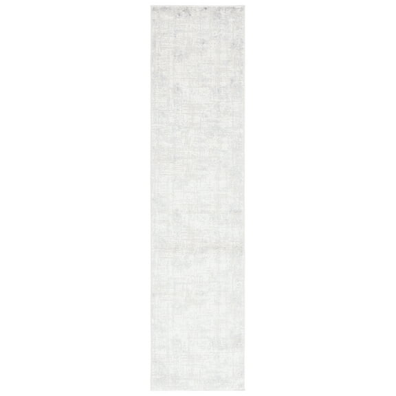 SAFAVIEH Hanna Lynna Distressed Runner Rug, Ivory Grey/Dark Grey, 2' x 8'