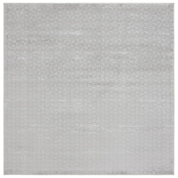 SAFAVIEH Hanna Lynna Geometric Area Rug, Grey/Ivory, 6'7" x 6'7" Square