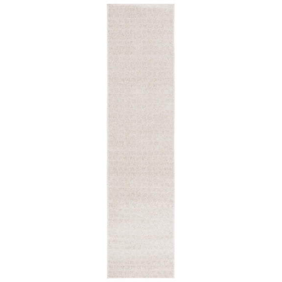 SAFAVIEH Hanna Lynna Geometric Runner Rug, Beige/Ivory, 2' x 8'