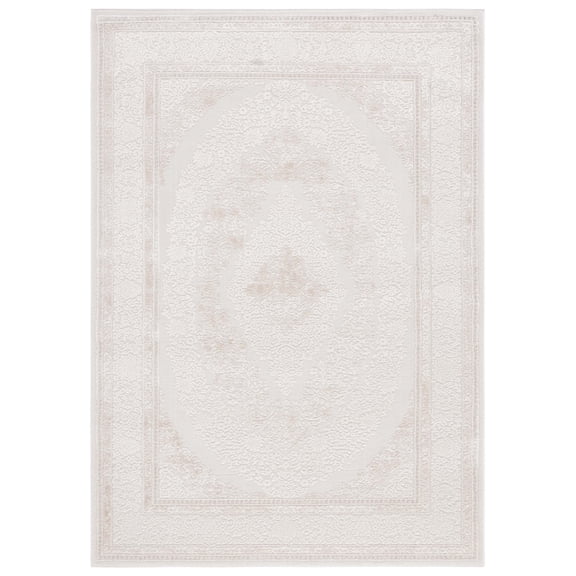 SAFAVIEH Hanna Lynna Traditional Area Rug, Taupe/Ivory, 8' x 10'