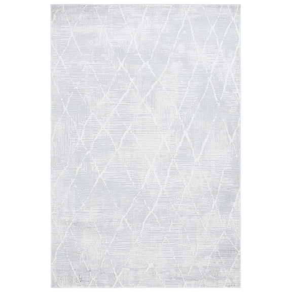 SAFAVIEH Hanna Riley Diamond Area Rug, Ivory/Light Grey, 4' x 6'