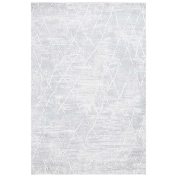 SAFAVIEH Hanna Riley Diamond Area Rug, Ivory/Light Grey, 4' x 6'
