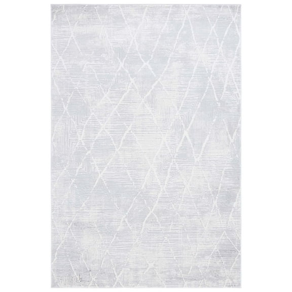 SAFAVIEH Hanna Riley Diamond Area Rug, Ivory/Light Grey, 9' x 12'