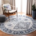 thumbnail image 1 of Safavieh Harbor Braganza Oriental Area Rug, Blue/Creme, 6'7" x 6'7" Round, 1 of 8