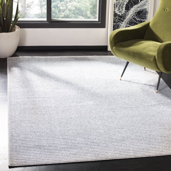 SAFAVIEH Harbor Damjana Striped Area Rug, Light Grey/Dark Grey, 9' x 12'