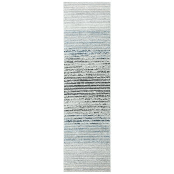 SAFAVIEH Harbor Damjana Striped Runner Rug, Ivory/Grey, 2'3" x 8'