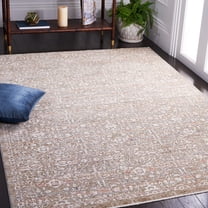 Safavieh Harlow Cybill Geometric Polyester Area Rug, Sage/Ivory, 5'3" x 7'6"