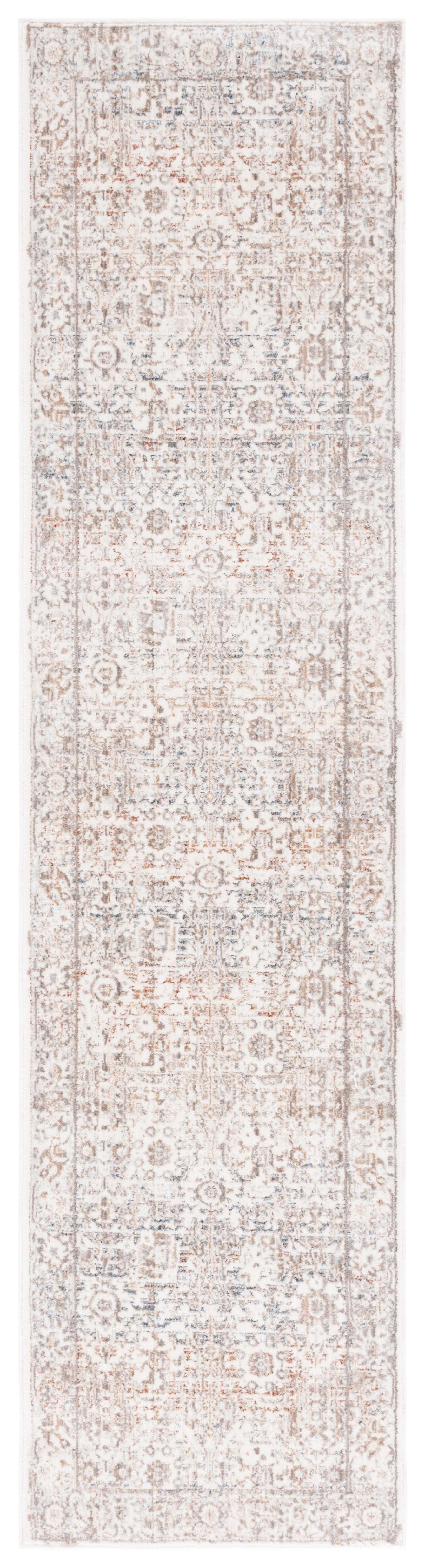 SAFAVIEH Harlow Daisy Distressed Runner Rug, Ivory/Beige, 2' x 8 ...