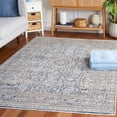 thumbnail image 1 of Safavieh Harlow Dalach Floral Area Rug, Ivory Blue/Gray, 6'3" x 6'3" Square, 1 of 11