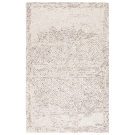 SAFAVIEH Harvest Corine Distressed Area Rug, Brown/Ivory, 4' x 6'