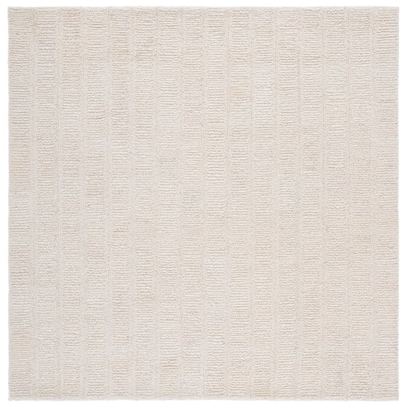 SAFAVIEH Harvest Deloris Solid Area Rug, Ivory, 6' x 6' Square