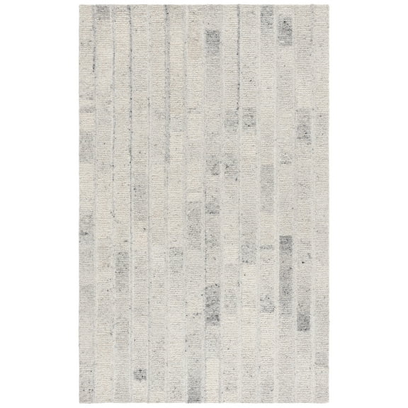 SAFAVIEH Harvest Deloris Solid Area Rug, Light Grey, 8' x 10'