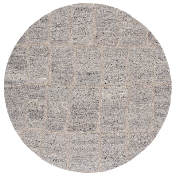 SAFAVIEH Harvest Lalit Geometric Area Rug, Taupe/Gray, 6' x 6' Round