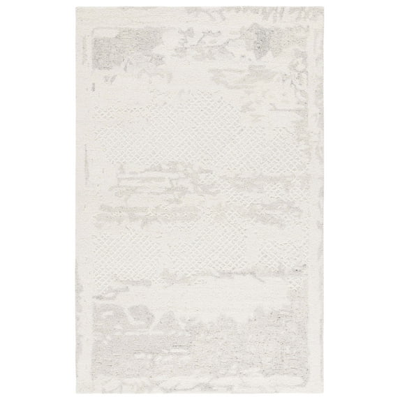 SAFAVIEH Harvest Mordikai Distressed Area Rug, Ivory/Gray, 4' x 6'