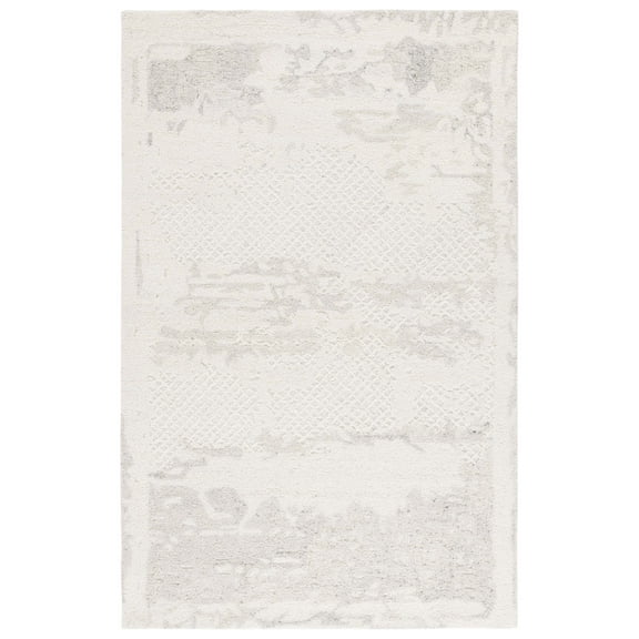 SAFAVIEH Harvest Mordikai Distressed Area Rug, Ivory/Gray, 8' x 10'