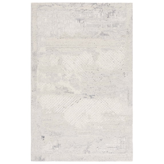 SAFAVIEH Harvest Mordikai Distressed Area Rug, Silver/Ivory, 3' x 5'