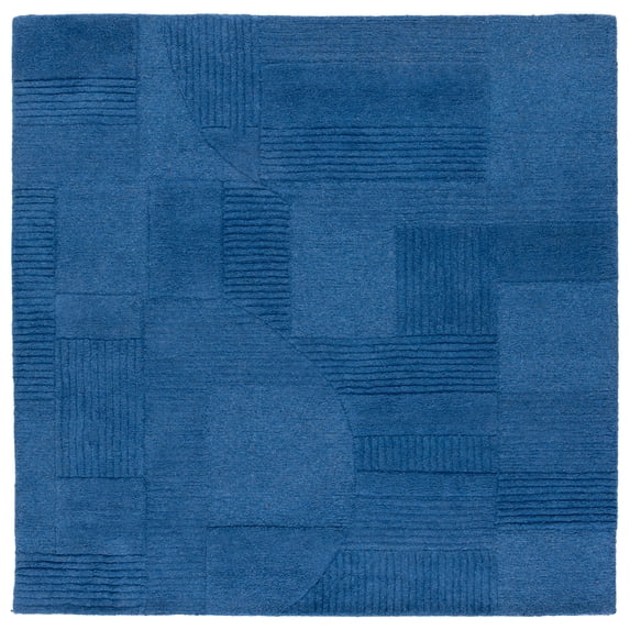 SAFAVIEH Harvest Salome Geometric Area Rug, Blue, 6' x 6' Square