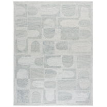 SAFAVIEH Harvest Tobias Geometric Area Rug, Blue/Grey, 8' x 10'