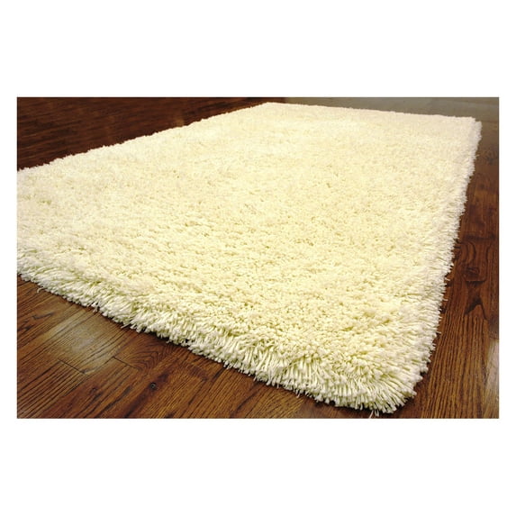 SAFAVIEH Harvey Solid Plush Shag Area Rug, Light Blue, 4' x 4' Round