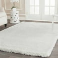 thumbnail image 1 of SAFAVIEH Harvey Solid Plush Shag Area Rug, White, 2'3" x 4', 1 of 5