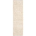 thumbnail image 1 of SAFAVIEH Harvey Solid Plush Shag Runner Rug, White, 2'6" x 6', 1 of 4