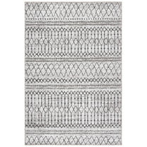 SAFAVIEH Havana Dorris Geometric Indoor/Outdoor Area Rug, Light Brown/Black, 9' x 12'