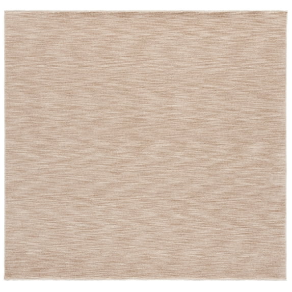 SAFAVIEH Haven Velda Distressed Polyester Area Rug, Beige, 6'7" x 6'7" Square