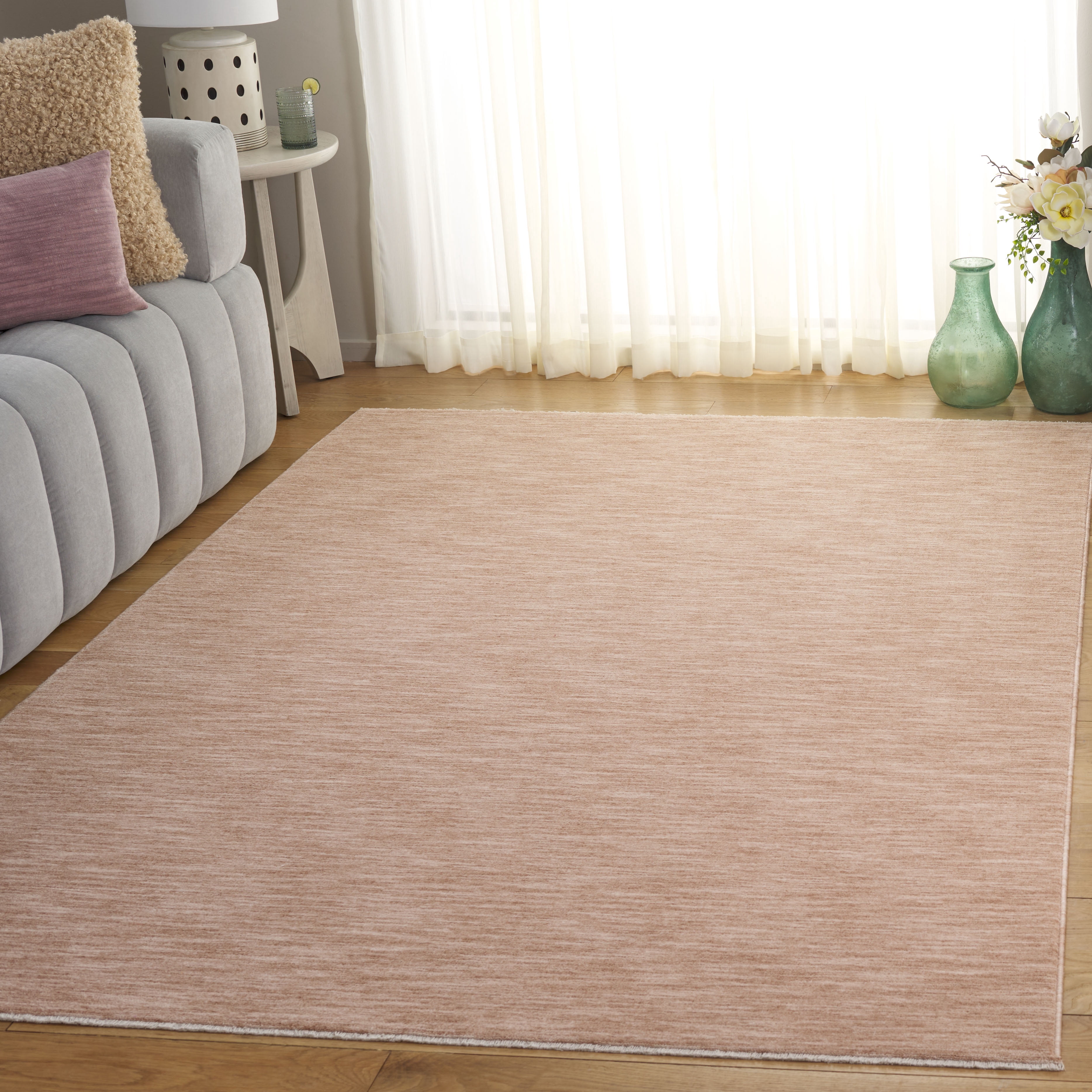 Safavieh Haven Velda Distressed Polyester Area Rug, Light Pink, 5' x 8'