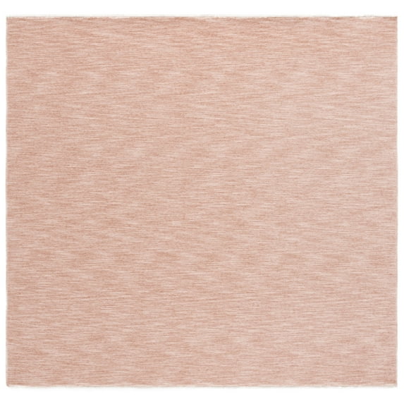 SAFAVIEH Haven Velda Distressed Polyester Area Rug, Light Pink, 6'7" x 6'7" Square