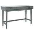 thumbnail image 1 of SAFAVIEH Hawthorn Solid Retro 3 Drawer Writing Desk, Distressed Grey, 1 of 15