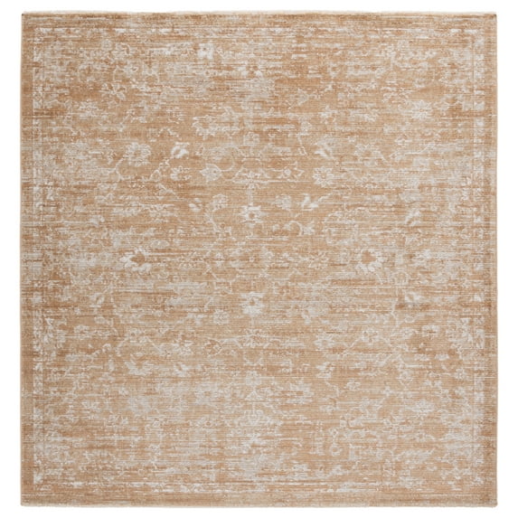 SAFAVIEH Hazel Cebrail Oriental Area Rug, Gold/Ivory, 6' x 6' Square