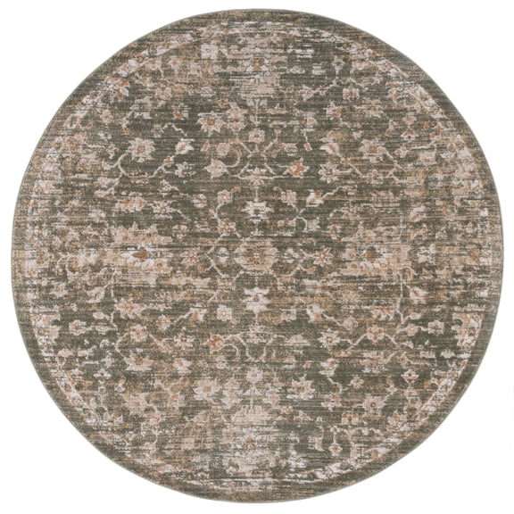 SAFAVIEH Hazel Cebrail Oriental Area Rug, Green/Beige, 6' x 6' Round