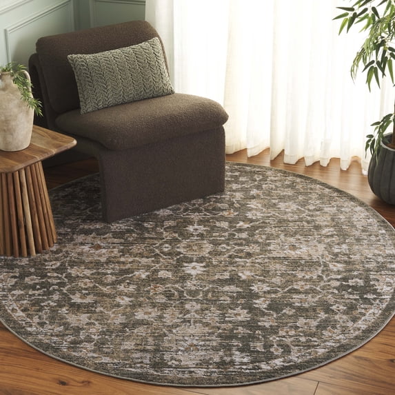 Safavieh Hazel Cebrail Oriental Area Rug, Green/Beige, 6' x 6' Round