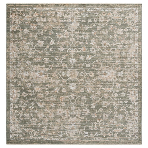 SAFAVIEH Hazel Cebrail Oriental Area Rug, Green/Beige, 6' x 6' Square