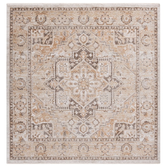 SAFAVIEH Hazel Emil Oriental Area Rug, Beige/Brown, 6' x 6' Square