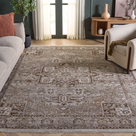 Safavieh Hazel Emil Oriental Area Rug, Brown/Ivory, 9' x 12'