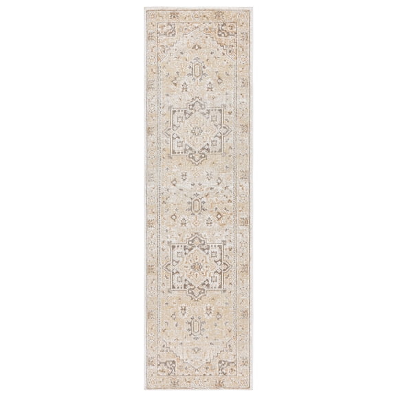 SAFAVIEH Hazel Emil Oriental Runner Rug, Beige/Brown, 2' x 8'